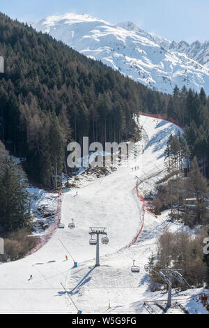 L'Italia, Lombardia, Valle Camonica, Temù ski area Foto Stock