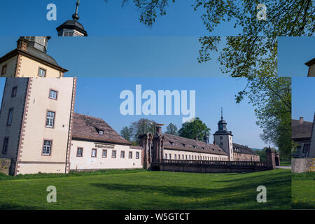 Abbazia principesca di Corvey, Sito Patrimonio Mondiale dell'UNESCO, della Renania settentrionale-Vestfalia, Germania, Europa Foto Stock