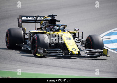 Hockenheim, Deutschland. 26 Luglio, 2019. Daniel Ricciardo (AUS, il Team Renault F1), azione, Prove Libere 1 su 26.07.2019, Formula 1 Gran Premio di Germania a Hockenheim/Germania Da 26.07. - 28.07.2019, stagione2019, | Utilizzo di credito in tutto il mondo: dpa/Alamy Live News Foto Stock