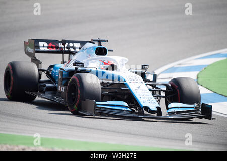 Hockenheim, Deutschland. 26 Luglio, 2019. George Russell (GBR, ROKiT Williams Racing), azione, Prove Libere 1 su 26.07.2019, Formula 1 Gran Premio di Germania a Hockenheim/Germania Da 26.07. - 28.07.2019, stagione2019, | Utilizzo di credito in tutto il mondo: dpa/Alamy Live News Foto Stock