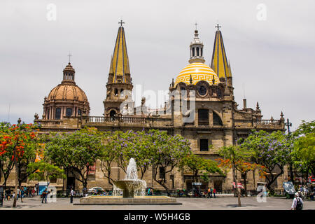 Cattedrale di Guadalajara, Centro Storico, Guadalajara, Jalisco, Messico, America del Nord Foto Stock