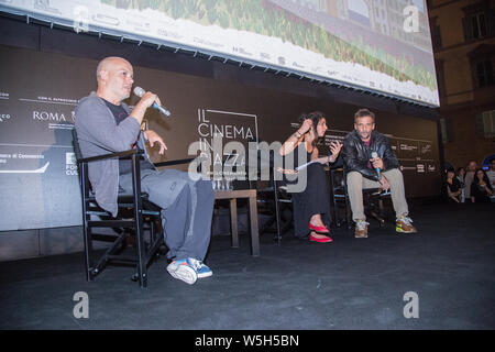 Roma, Italia. 28 Luglio, 2019. Il direttore francese e attore Mathieu Kassovitz ha partecipato al film festival 'Il cinema in Piazza" organizzato da I Ragazzi del Cinema America in arena di Piazza San Cosimato a Roma. Credito: Matteo Nardone/Pacific Press/Alamy Live News Foto Stock