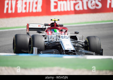 Hockenheim, Deutschland. 26 Luglio, 2019. Antonio Giovinazzi (ITA, Alfa Romeo Racing), azione, Prove Libere 1 su 26.07.2019, Formula 1 Gran Premio di Germania a Hockenheim/Germania Da 26.07. - 28.07.2019, stagione2019, | Utilizzo di credito in tutto il mondo: dpa/Alamy Live News Foto Stock