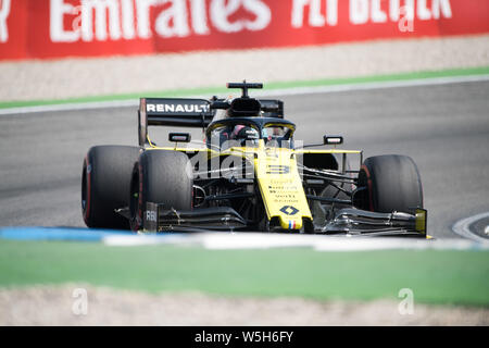 Hockenheim, Deutschland. 26 Luglio, 2019. Daniel Ricciardo (AUS, il Team Renault F1), azione, Prove Libere 1 su 26.07.2019, Formula 1 Gran Premio di Germania a Hockenheim/Germania Da 26.07. - 28.07.2019, stagione2019, | Utilizzo di credito in tutto il mondo: dpa/Alamy Live News Foto Stock