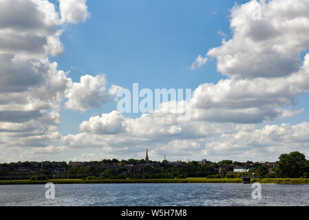 Walthamstow zone umide, Londra, Regno Unito. Il 29 luglio 2019. Soleggiato e caldo a Walthamstow zone umide. Credito: Matteo Chattle/Alamy Live News Foto Stock