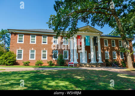 GREENSBORO, NC, Stati Uniti d'America - 27 Luglio: Re Hall sulla luglio 27, 2019 a Guilford College di Greensboro, Nord Carolina. Foto Stock