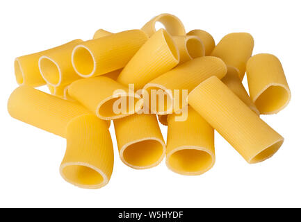 Grandi Rigatoni Pasta pila Foto Stock