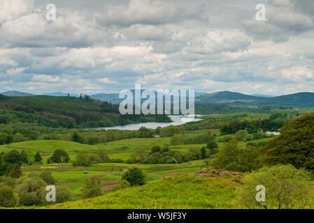 Loch Ken, Kirkcudbrightshire in Dumfries e Galloway. La Scozia. Regno Unito Foto Stock