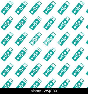 Sfondo del modello unità Flash USB icona Illustrazione Vettoriale