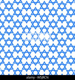 Sfondo del modello Star David icona Illustrazione Vettoriale
