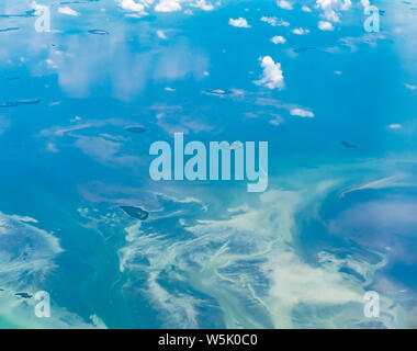 Cuba vista da un aereo Foto Stock