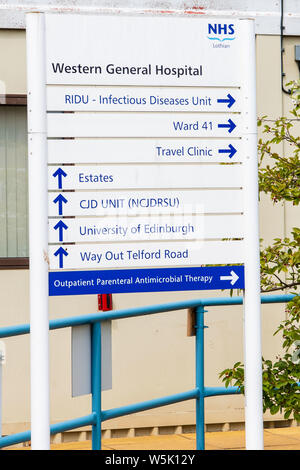 Ridu, Western General Edinburgh, Infectious Diseases Unit Foto Stock