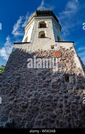 Vyborg, Russia, luglio 03, 2019: il municipio medievale torre Foto Stock