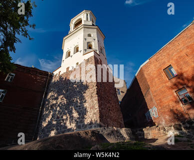 Vyborg, Russia, luglio 03, 2019: vecchia cattedrale di Vyborg Foto Stock