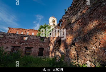 Vyborg, Russia, luglio 03, 2019: vecchia cattedrale di Vyborg Foto Stock