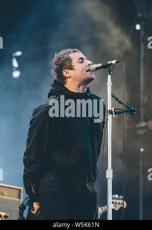 Liam Gallagher a Finsbury Park, London il Venerdì, 29 giugno 2018 Foto Stock