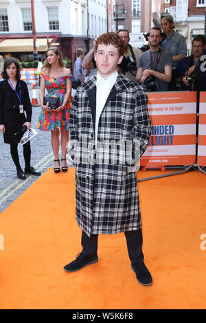 Frankie Fox, accecato dalla luce - REGNO UNITO lo screening di Gala, Curzon Mayfair, Londra, UK, 29 luglio 2019, Foto di Richard Goldschmidt Foto Stock