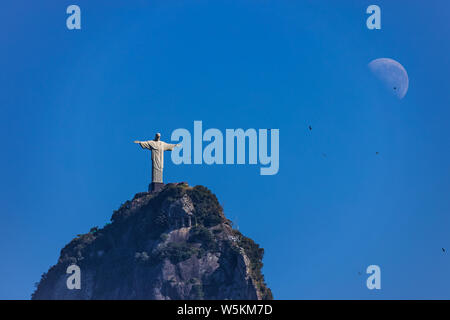 Il Cristo e la luna Foto Stock