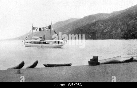 Dampfer Hermann von WISSMANN in Langenburg. Aufnahmedatum und Aufnahmeort unbekannt. Foto Stock