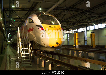 Hitachi manutenzione ferroviaria depot Foto Stock