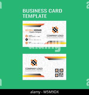 Creative Business Card Design Illustrazione Vettoriale