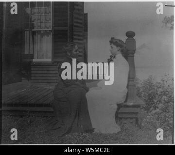 Eleanor Roosevelt e Sara Delano Roosevelt a Campobello Foto Stock