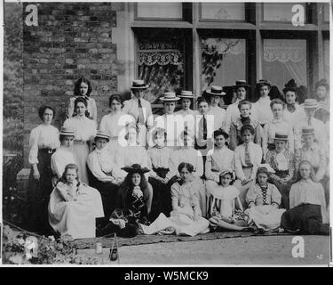 Eleanor Roosevelt a Allenswood School in Inghilterra Foto Stock