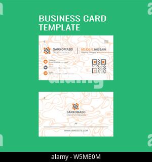 Creative Business Card Design Illustrazione Vettoriale