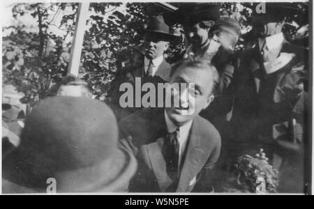 Franklin D. Roosevelt, Eleanor Roosevelt,e etal. in Dutchess County, New York Foto Stock