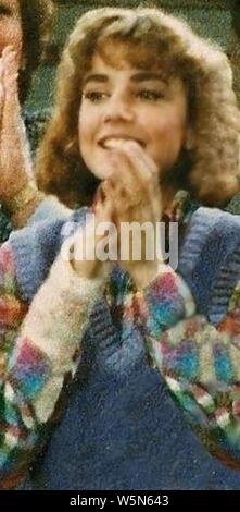 Dana Plato sul set di show televisivo Diff'rent tratti 1983-03-09o11. Foto Stock