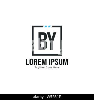 Con lettera Logo Design. Moderno creativo con lettere icona design illustrazione Illustrazione Vettoriale