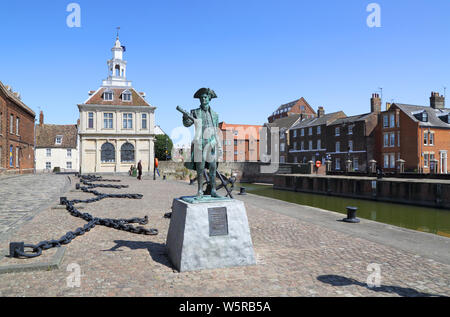 Il Customs House King's Lynn sulla costa di Norfolk Foto Stock