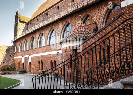 Castello medievale in Olsztyn, Polonia Foto Stock