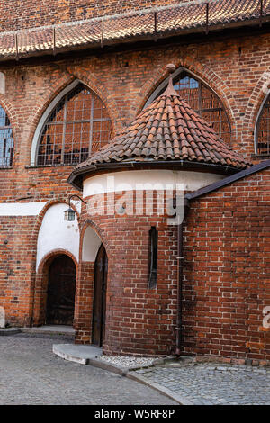 Castello medievale in Olsztyn, Polonia Foto Stock