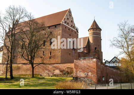 Castello medievale in Olsztyn, Polonia Foto Stock