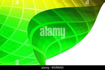 Abstract background. Piazze con sfumature di verde e giallo. Angolo bianco con posto per il vostro testo. Foto Stock