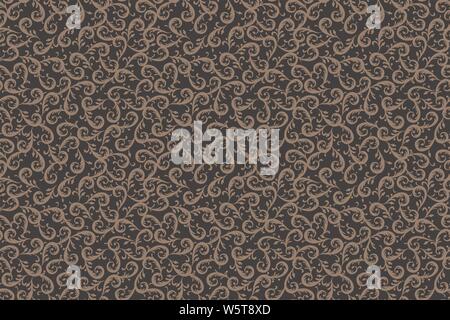 Lascia la texture per i tessili. beige floral background senza giunture. Vettore. Illustrazione Vettoriale
