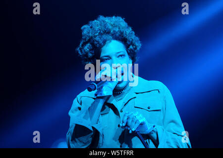 Macy Gray effettuando al Womad Festival, Charlton Park, Regno Unito. Luglio 26, 2019 Foto Stock