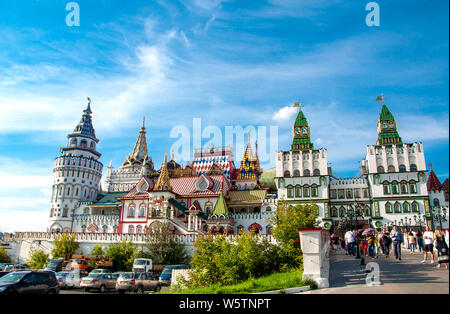 Russia, Mosca- Luglio 27 2019: Izmailovo Kremlin Foto Stock