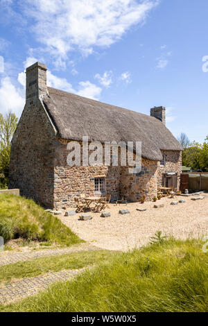 Isola di tipica architettura - Les Caches vecchia fattoria risalente al XV secolo, Les Villets, Guernsey, Isole del Canale della Manica UK Foto Stock