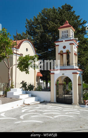 Chiesa in Istrios, Rodi, Egeo Meridionale, Grecia, Europa Foto Stock