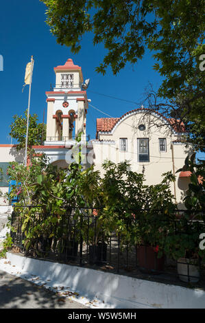Chiesa in Istrios, Rodi, Egeo Meridionale, Grecia, Europa Foto Stock
