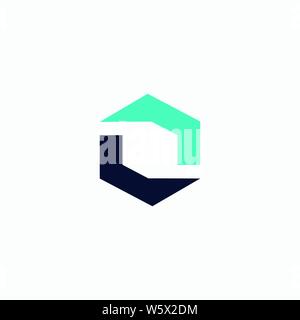 La lettera o il logo design icona agli elementi del modello Illustrazione Vettoriale