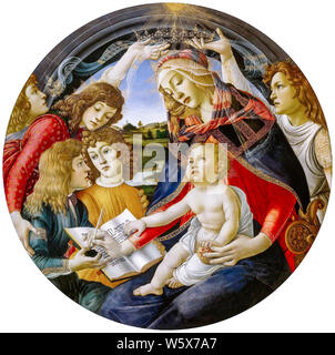 Sandro Botticelli, pittura, Madonna del Magnificat, 1483 Foto Stock