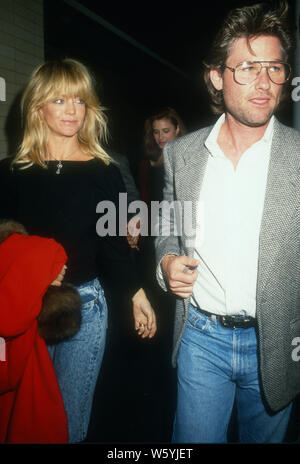 Goldie Hawn Kurt Russell degli anni ottanta foto di Michael Ferguson/il PHOTOlink Foto Stock