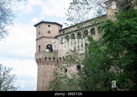 Nedieval circostanti pareti di Jesi, Marche, Italia Foto Stock