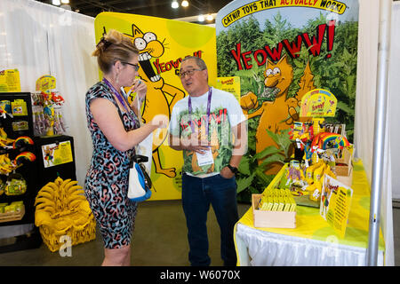 Fornitore stand alla convenzione CatCon a Pasadena Convention Center, Pasadena, California, Stati Uniti d'America Foto Stock