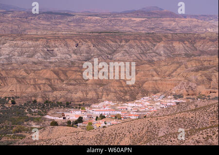 L'Europa, Iberia, Spagna, Spagnolo, Southern, Andalusia, Granada, Gorafe Canyon Foto Stock