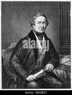 Sir Robert Peel, 2nd Baronet (1788-1850). Dopo John Linnell (1792-1882). Sir Robert Peel è stato uno statista conservatore britannico che ha servito due volte come primo ministro del Regno Unito (1834-35 e 1841-46) e due volte come segretario di casa (1822-27 e 1828-30). Foto Stock