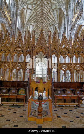 Interno della cattedrale di Winchester in Hampshire - United Kinkdom. Foto scattata il 6 di Maggio 2019 Foto Stock